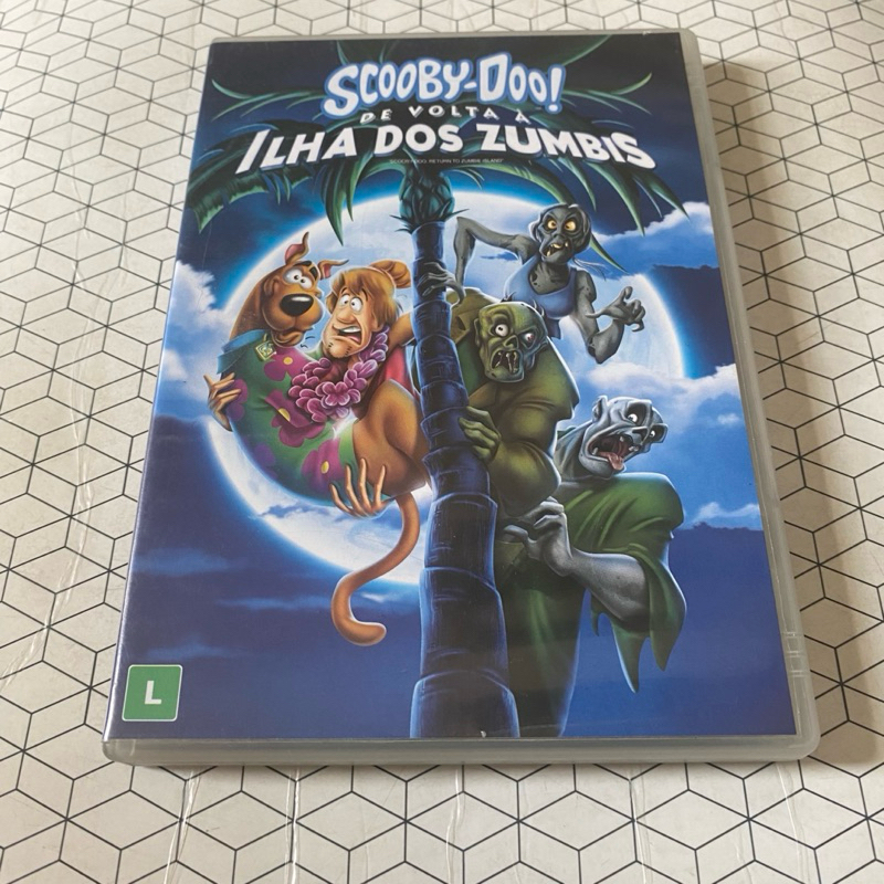 Dvd original Scooby-Doo! De volta a ilha dos zumbis
