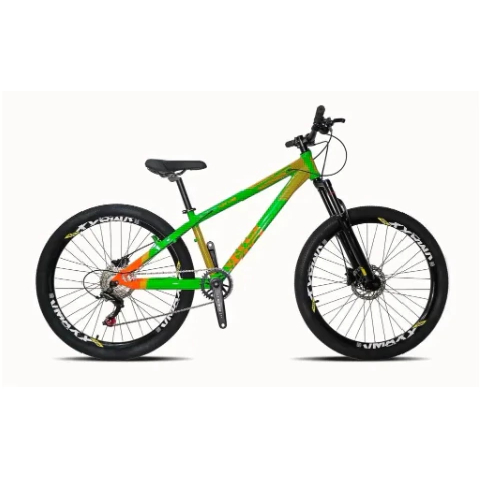 Bicicleta aro 26 Vikingx TuffX-35 Whelling freios hidráulico Vmaxx suspensão mecânica