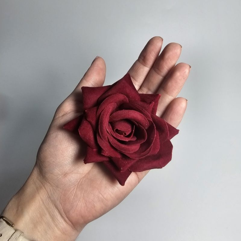 Presilha de cabelo feminina Menina Enfeite de cabelo Noiva Rosa Vermelha E outras cores