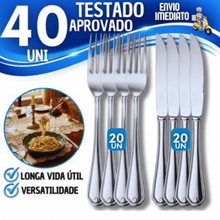 Kit Garfos e Facas Aço Inox De Mesa Casa Para Cozinha Restaurantes Buffet Utensílios Talheres em Oferta na Shopee
