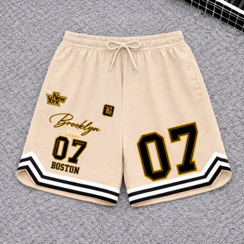 Short Basquete Masculino Dry Fit Brooklyn 07 Streetwear New York Boston Academia Treino Corrida Confortavel