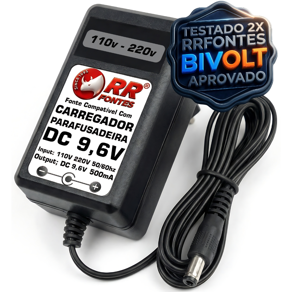 Carregador 9,6V Para Parafusadeira Furadeira Skil 2212 2335 2330
