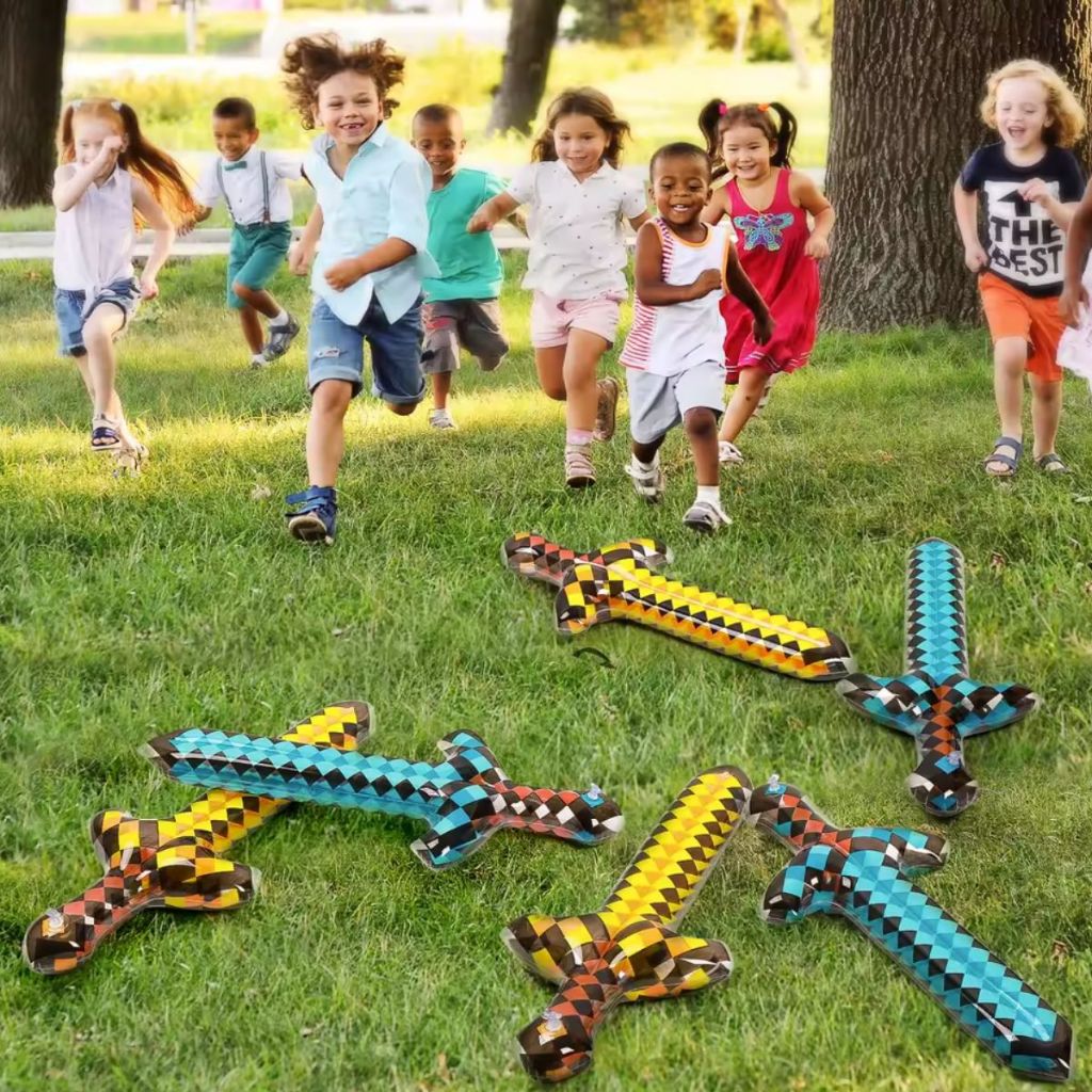 Jogo 10 Espada Mincraft Pixels Game Mine Festa Inflavel Sortidas em Oferta na Shopee