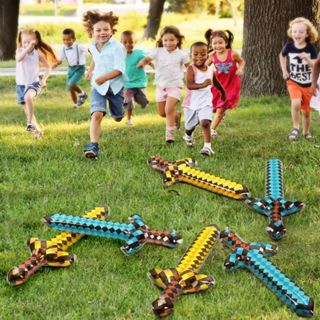 Jogo 10 Espada Mincraft Pixels Game Mine Festa Inflavel Sortidas em Oferta na Shopee