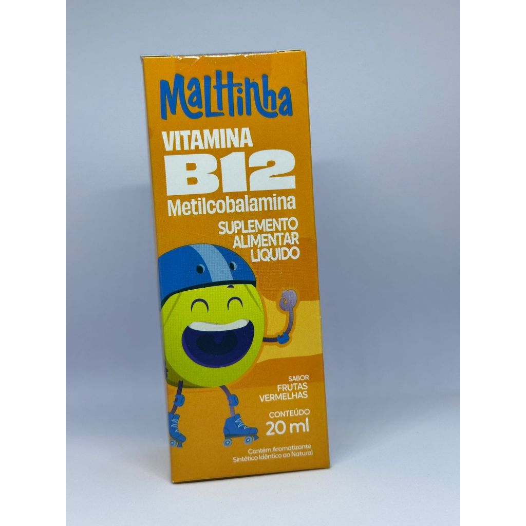 Vitamina B12 Metilcobalamina em Gotas sabor Frutas Vermelhas 20ml