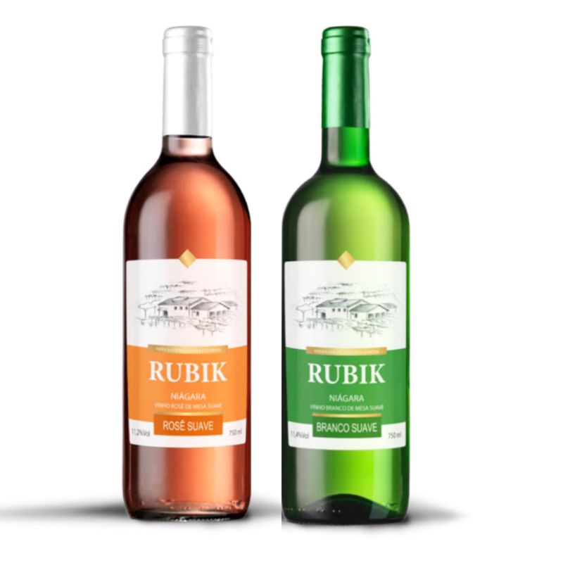 Kit com 02 Vinhos Rubik 750ml