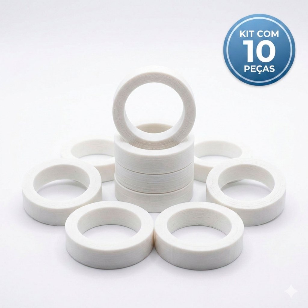 Kit 10 Calço Bucha Plástico Rolamento Ventilador 608 Suporte Substitui Buchas