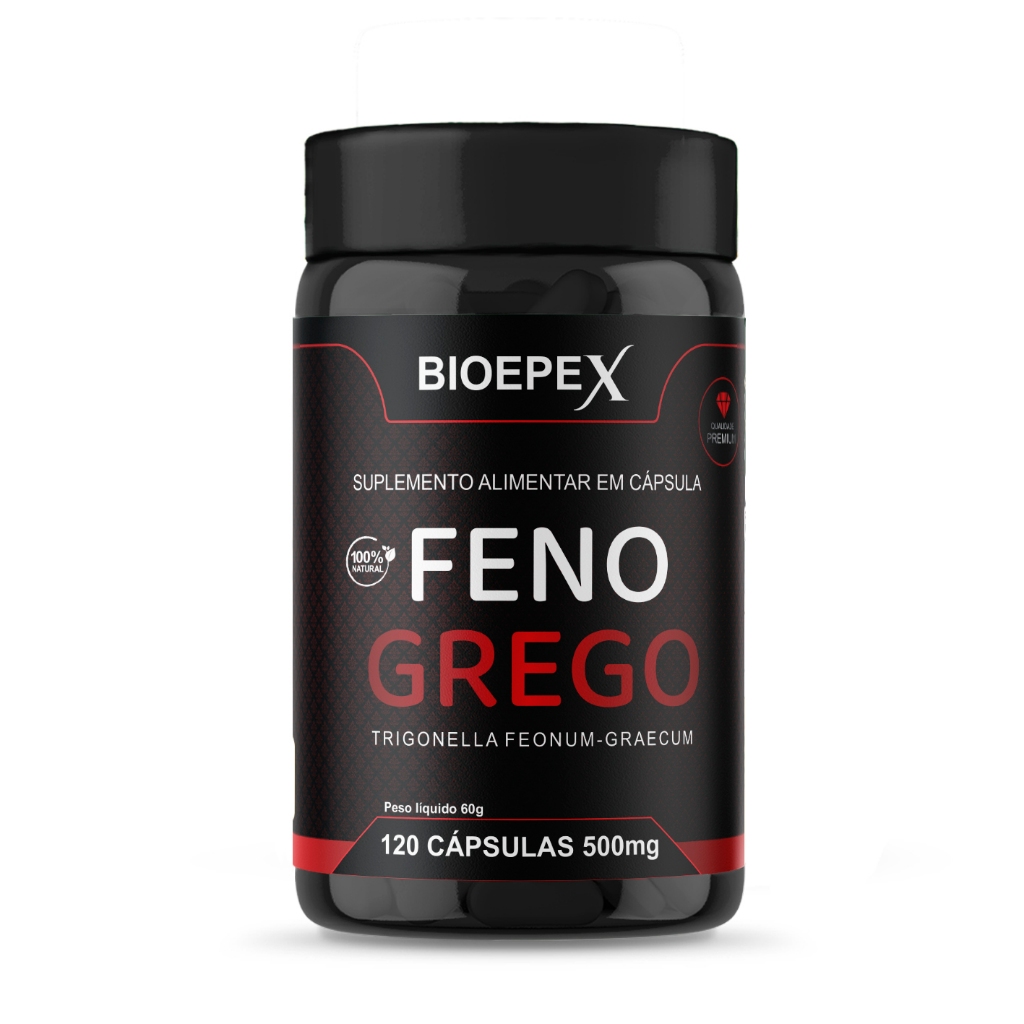 Feno 120 Cápsulas 500mg BioEpex em Oferta na Shopee