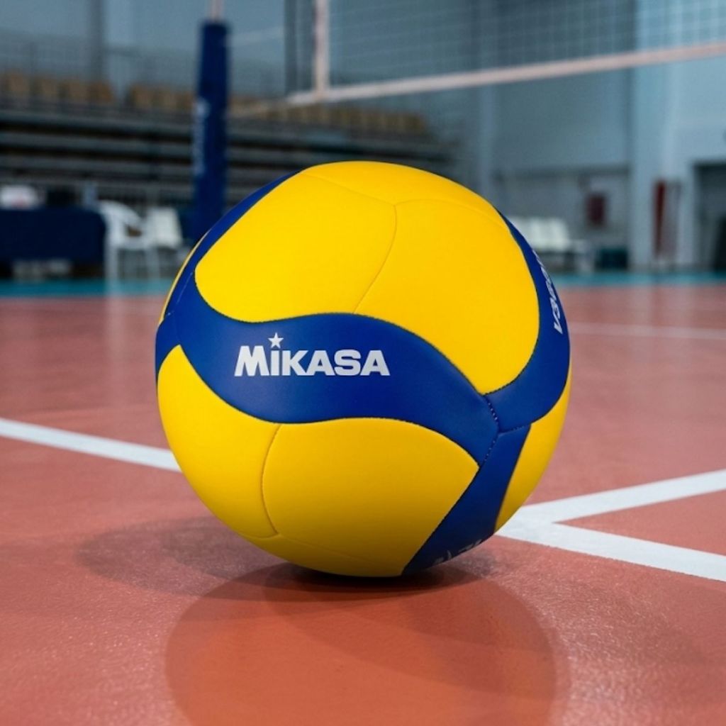 Bola Vôlei Quadra Mikasa V360W Costurada Couro Sintético Treino Original
 em Oferta na Shopee