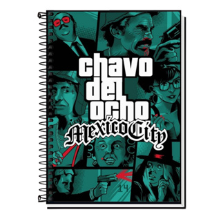 Caderno Escolar Turma do Chaves | Série Clássica | Capa Dura com Espiral | 1, 10, 15 e 20 Matérias | Humor em Oferta na Shopee
