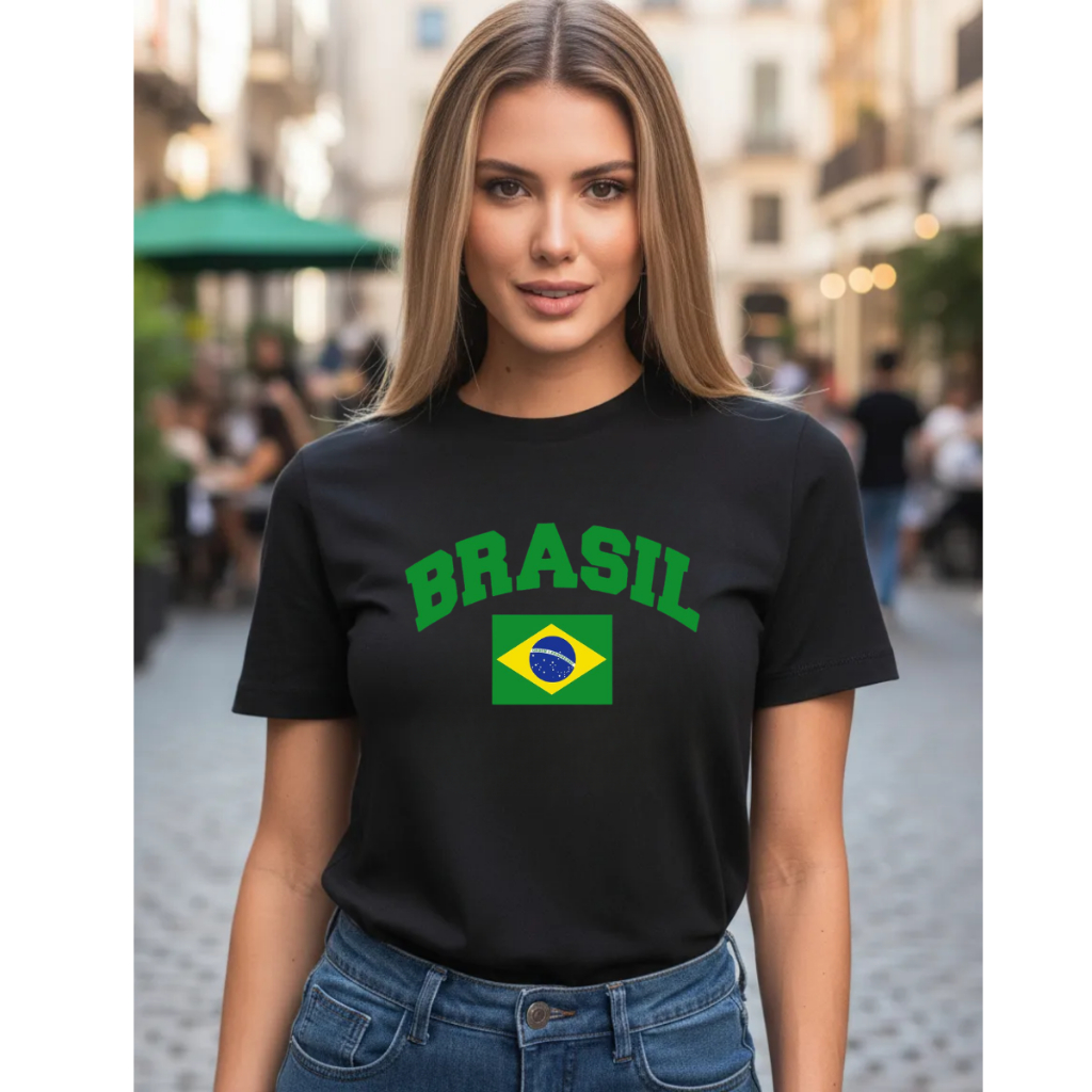 Camiseta Camisa T-shirt Brasil Copa do Mundo 2026 Time Brazil Unissex