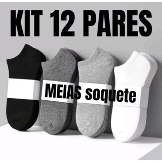 Kits de Meias Soquete Unissex Premium Masculina e Feminina