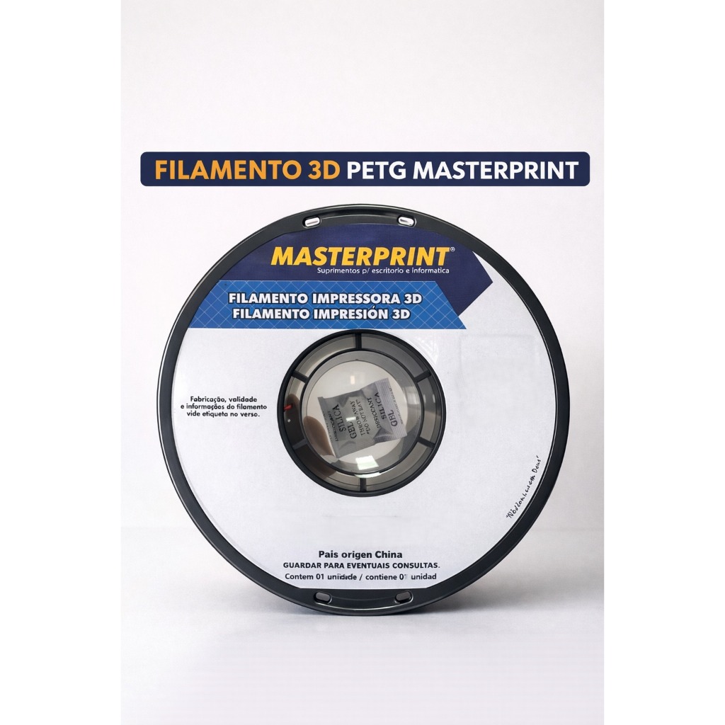 Filamento PETG 3D 1.75mm 1KG Cores a escolha para Impressora 3D Masterprint