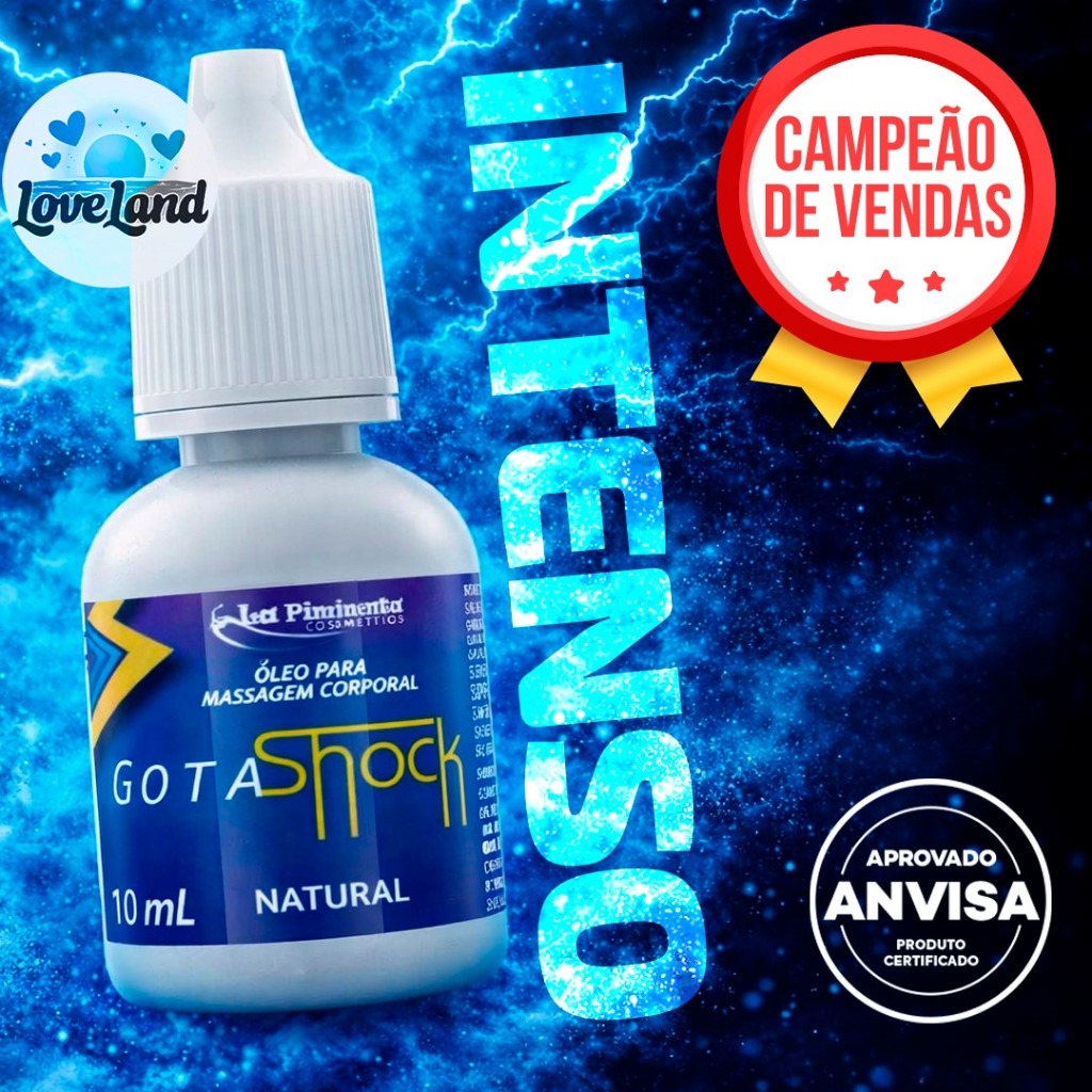 VIBRADOR LÍQUIDO GOTAS SHOCK CADA GOTA AUMENTA OS SUSPIROS em Oferta na Shopee