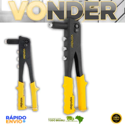 Rebitadeira Rebitador Manual Para Rebites Tipo Alicate Rebitador Vonder Chapas Tubos Perfis Premium