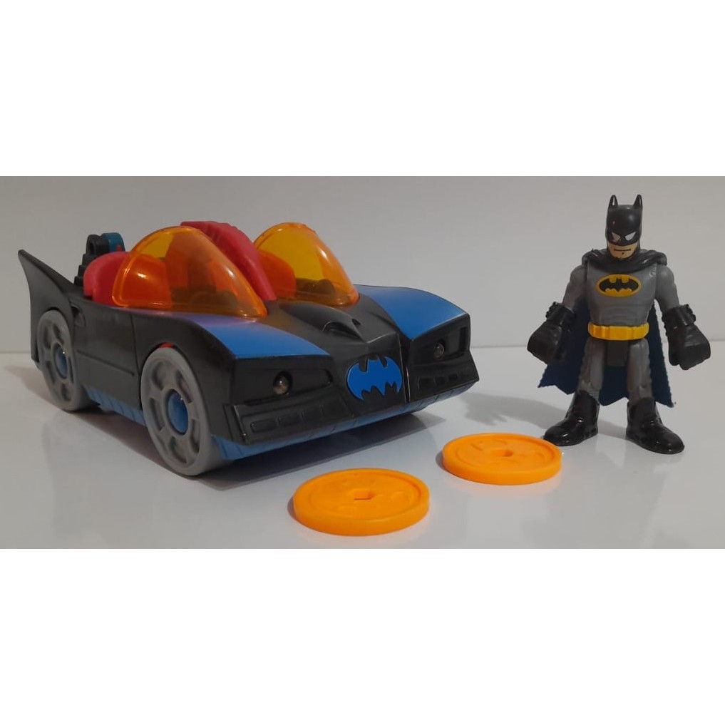 Boneco com Carro Batmóvel da Coleção DC Super Friends - Fisher-Price - Imaginext