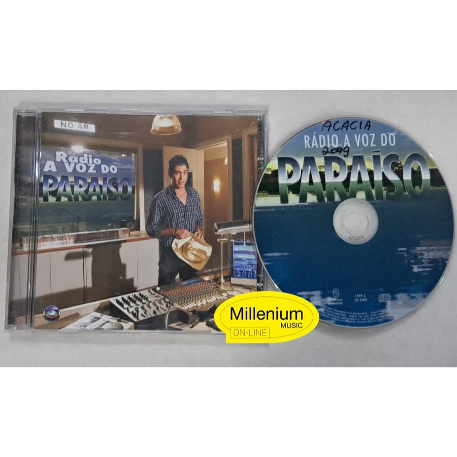 CD Paraíso  Rádio A Voz do Paraíso Trilha Sonora Complementar da Novela 2009 Original Gravadora Ótimo Estado