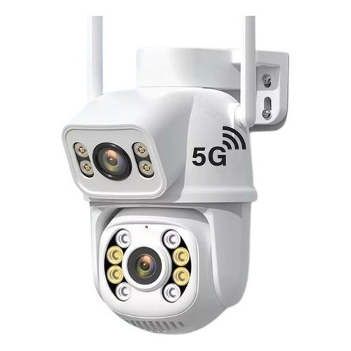 Câmera Dupla 5G Externa Ip a Prova D'água com Infravermelho Alarme Wifi Hd Sensor De Movimento
