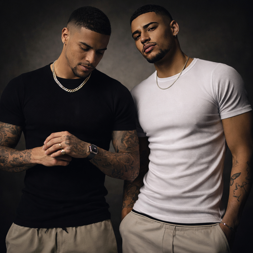 Camiseta Masculina Básica Canelada Slim Fit Confortável Premium Envio Imediato em Oferta na Shopee