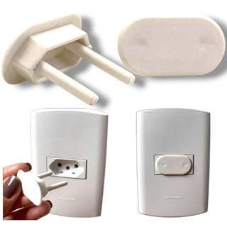 Protetor de Tomadas Infantil Antichoque - Kit com 12 ou 24 unidades em Oferta na Shopee