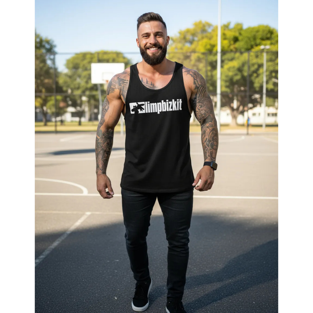 Regata Limpbizkit rock Camiseta Show Banda metal casual Preta limp bizkit cavada P M G GG EXG top ro