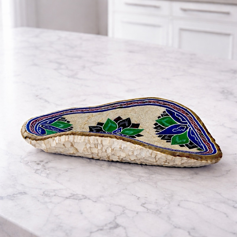 Centro de Mesa Gamela Artesanal em Pedra Sabão Fruteira ou Saladeira Decoração para Casa
