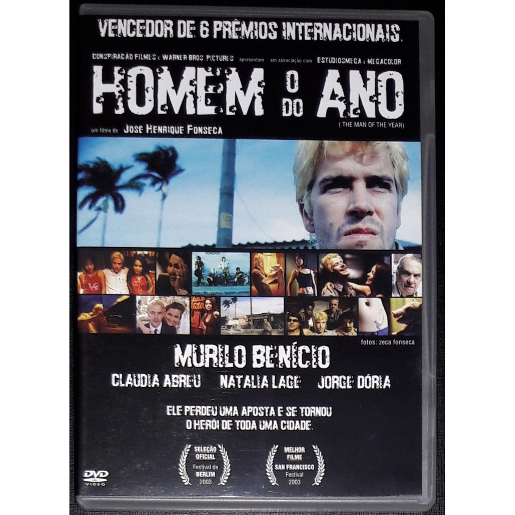 O Homem do Ano Filme DVD 2004 Drama Cinema Nacional Murilo Benício Claudia Abreu Natália Lage Wagner Moura José Wilker
