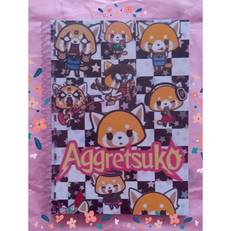 Caderno ANIME AGGRETSUKO 60 E 120 FOLHAS TAMANHO A5