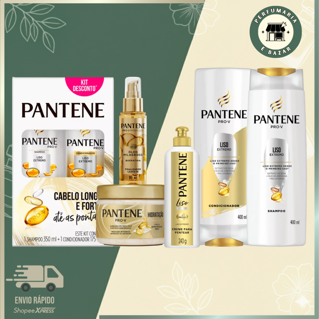 Kit Completo Pantene Liso Extremo - Para Você