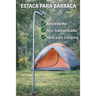Estacas de Ferro para Barraca Kit's com 04- 08-12 peça | Fixador Solo para Camping Lona Tenda Barraca | Alta Resistência