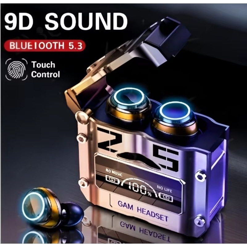 Fone De Ouvido Sem Fio Bluetooth M25 TWS Com Controle De Toque Redução De Ruído Estéreo Para Jogos Microfone