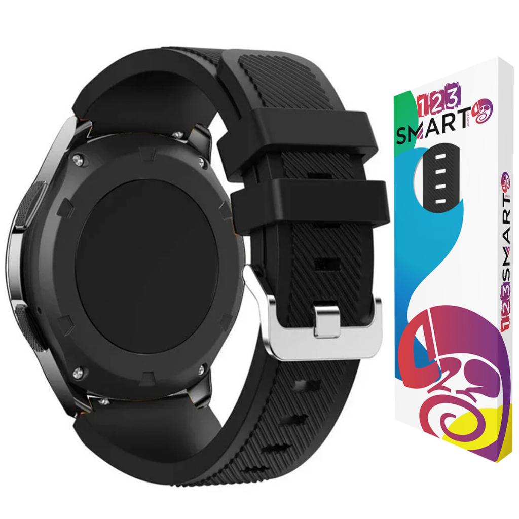Pulseira de Silicone Fecho Prata para Amazfit GTR 4 3 2 GTR 47mm Balance Stratos 1 2 3 Cheetah Round