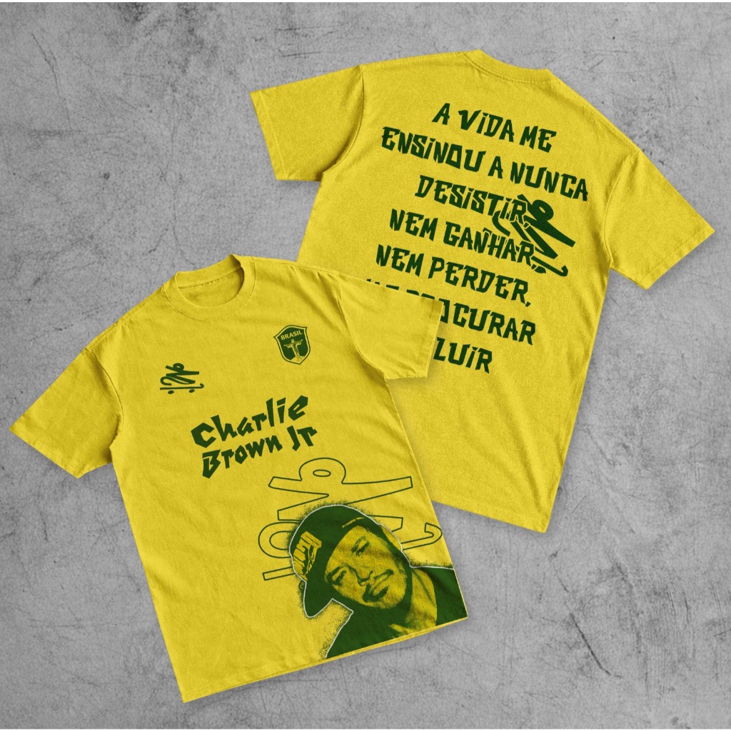 Camiseta Brasil Feminina Charlie Brow Jr Camisa Masculina Skatista Tematica Copa em Oferta na Shopee