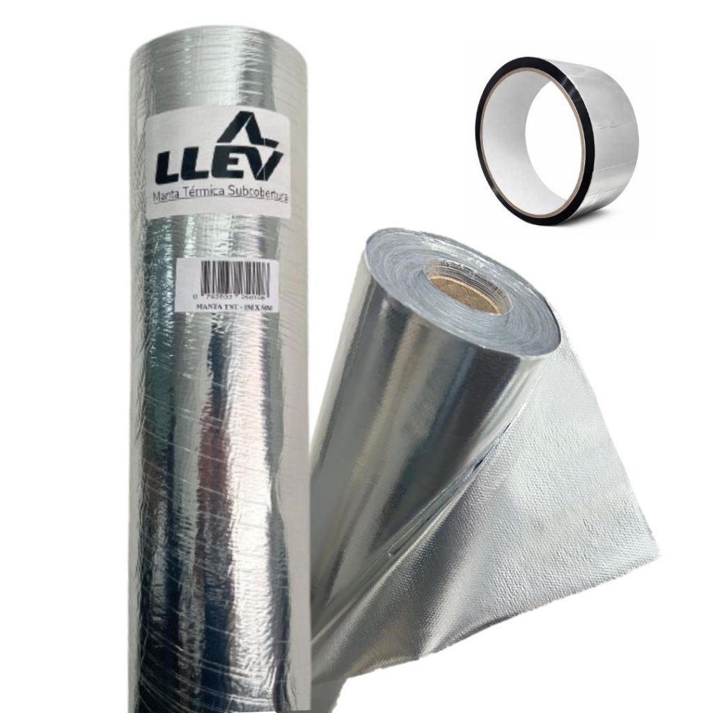 Manta Térmica Foil De Subcobertura Dupla Face 25m² + Fita De Emenda Casa Telhado em Oferta na Shopee