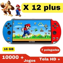 Vídeo game portátil x12 plus 7.5 polegadas Eony