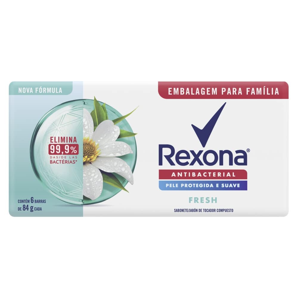 Rexona Sabonete Em Barra Fresh Pack 6 84G promoção