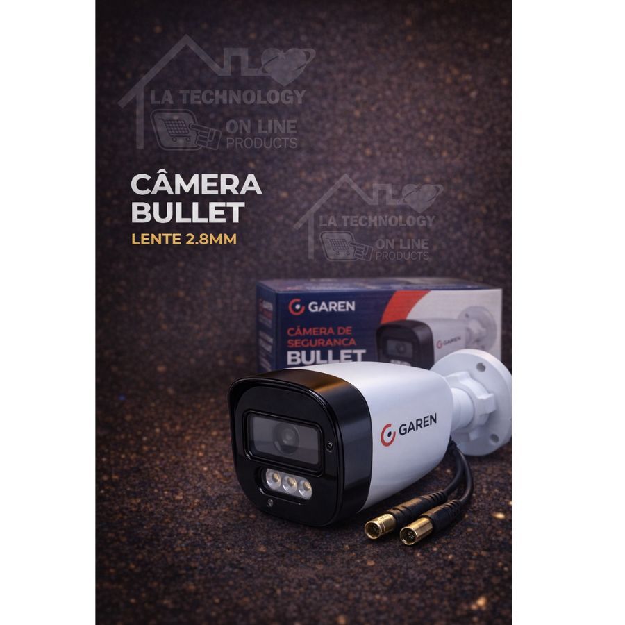 Câmera De Segurança Garen Bullet 1080P Full Hd 2mp lente 2.8mm Infravermelho ip66  SEG/PPA/INTELBRAS