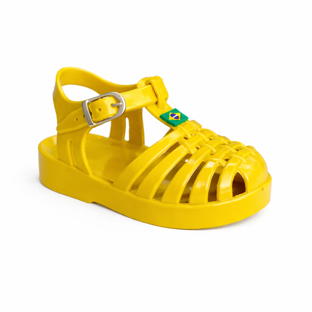 PAPETE INF BRASIL brazil copa - SANDÁLIA Conforto para o Seu Bebê: Babuche chinelo fácil Baby Menina