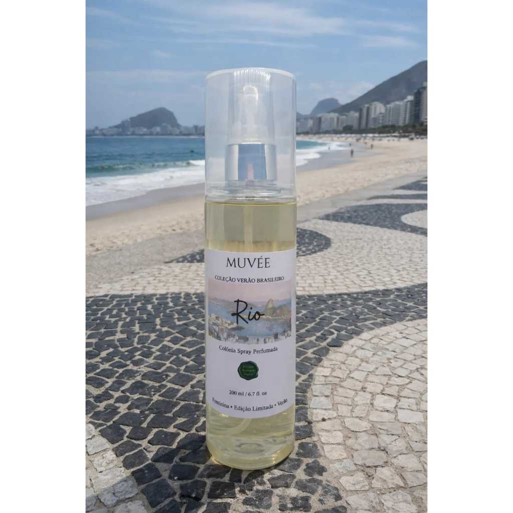 Body Splash Rio Muvée 200ml Inspirado Light Blue Dolce Gabbana Perfume Feminino Cítrico Refrescante