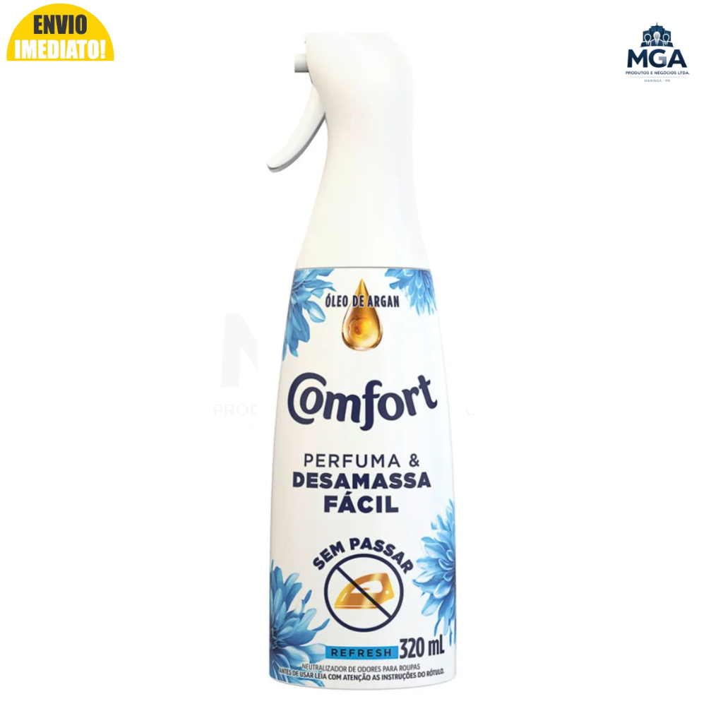 Comfort Spray Desamassa Roupa Refresh 320ml Neutraliza Odores