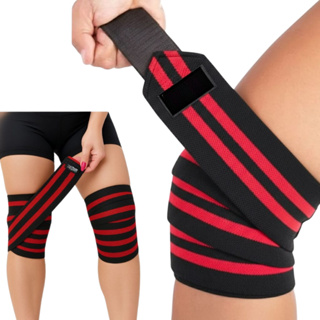 Faixa Elástica Esportiva para Joelho e Cotovelo Proteção Musculação Crossfit Academia em Oferta na Shopee