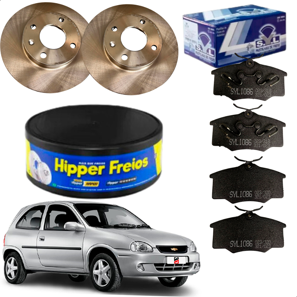 Disco E Pastilha Freio Corsa Wind 1.6 8v 96 97 98 99 2000