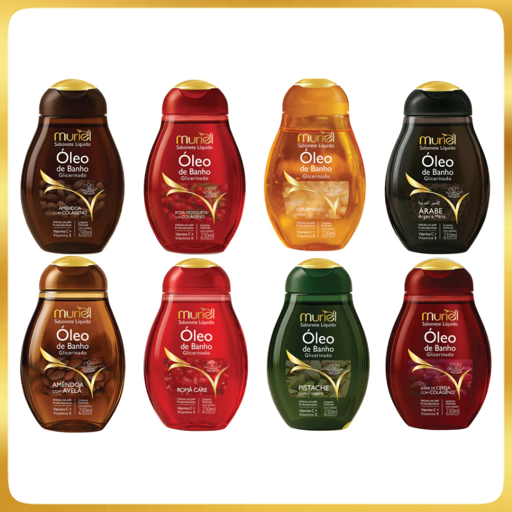 Sabonete Liquido Óleo de Banho Muriel 230ml em Oferta na Shopee