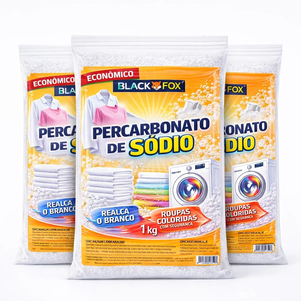 Percarbonato 100% Puro BlackFox Para Limpeza em geral Clareador de Roupas Premium Original