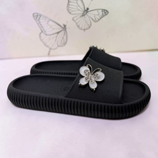 Chinelo Nuvem Infantil Juvenil e Adulto Menina Confortável Leve Slide Preto Com Pingente Dourado em Oferta na Shopee