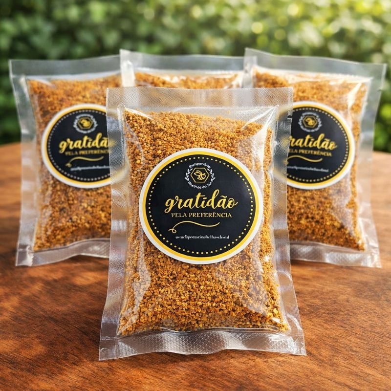 PÓLEN APÍCULA DESIDRATADO TRITURADO PARA ABELHAS SEM FERRÃO