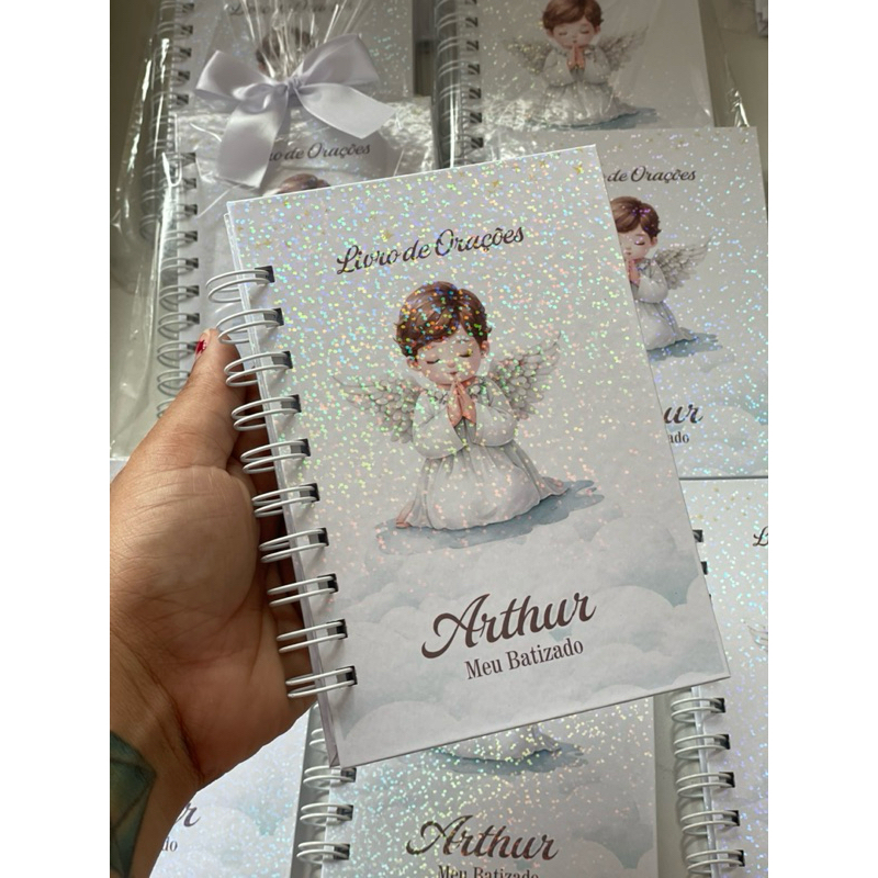 Livro de Orações Personalizado lembrancinha Batizado | Primeira Eucaristia | Primeira Comunhao | Fazemos todos os temas