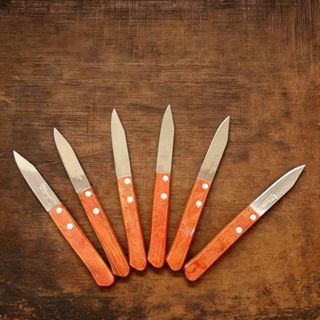 1/3/6 peças Faca De Mesa Inox Com Cabo De Madeira Ke Home Alta qualidade em Oferta na Shopee