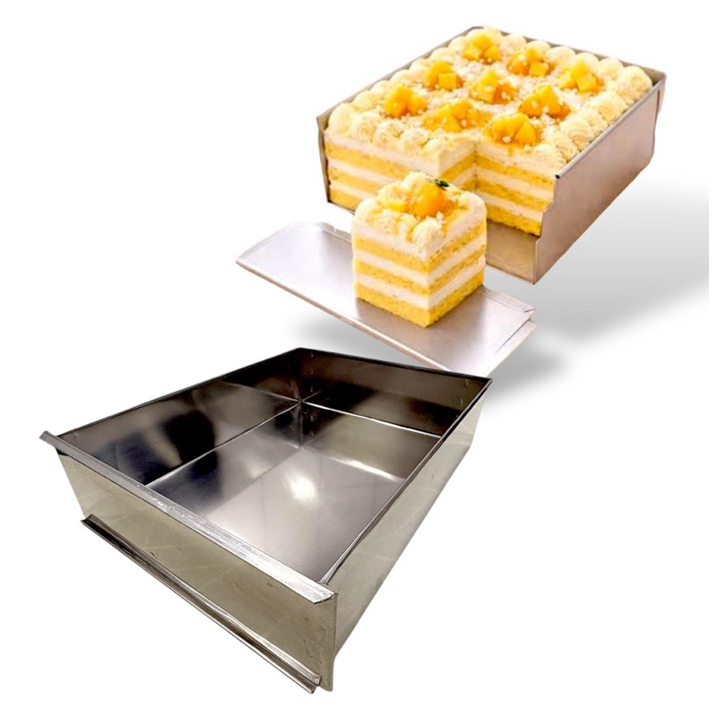 forma retangular 40x30x10 lateral removível bolo fatia