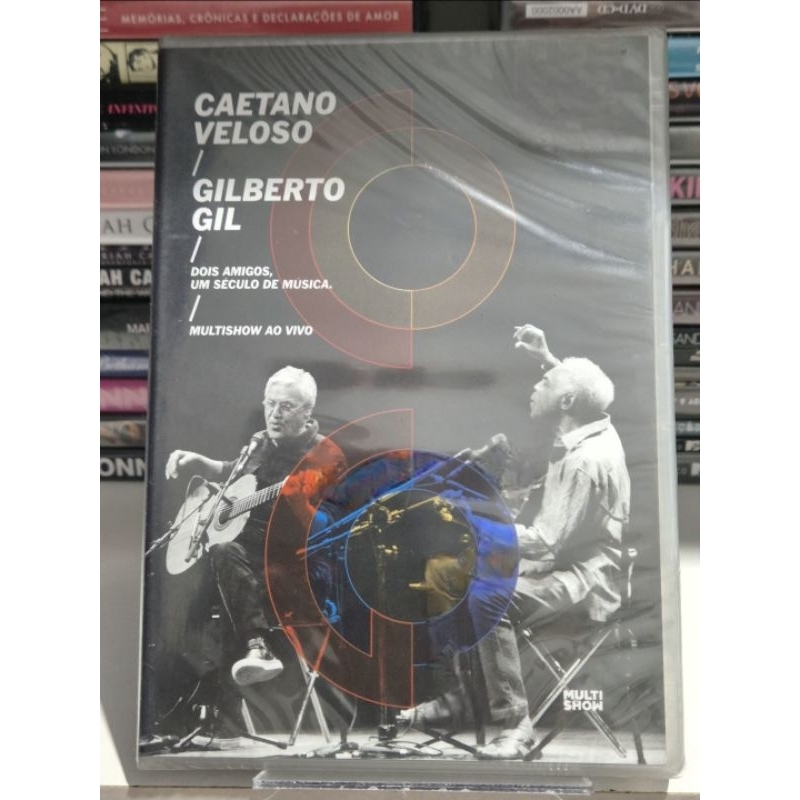 DVD CAETANO VELOSO E GILBERTO GIL  - MULTISHOW AO VIVO - DOIS AMIGOS, UM SÉCULO DE MÚSICA  - LACRADO DE FÁBRICA